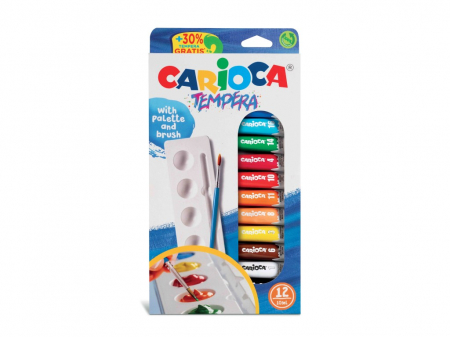 Acuarele, Tempera si Pensule - Set acuarele tempera cu tÄƒviÈ›Äƒ È™i pensulÄƒ