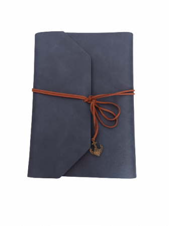 Papetarie & Birotica - Agenda din piele ecologica cu snur din piele