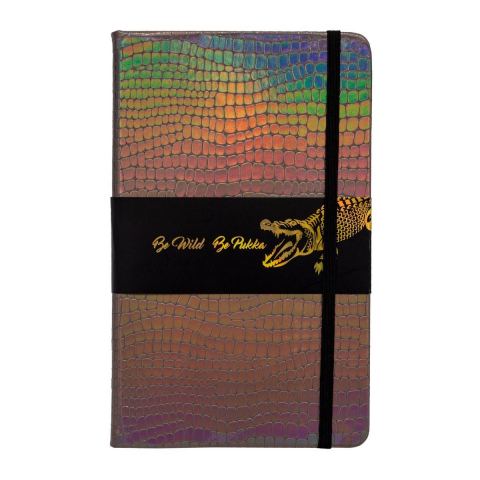 Papetarie & Birotica - Agenda Pukka Pad Wild A5, 192 File Dictando, Hârtie 90g, Copertă Imitație Crocodil