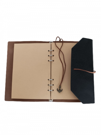 Agenda din piele ecologica cu snur din piele [1]