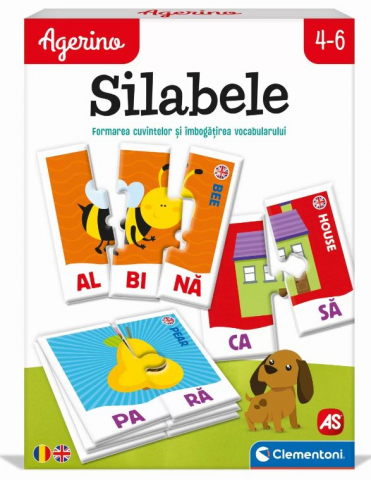 Jocuri si Jucarii Educative - Joc educativ pentru formarea cuvinetelor Silabele,4-6  ani