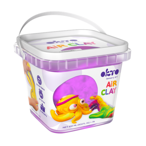 Air Clay pentru modelaj, 200g, Okto - Mov [1]