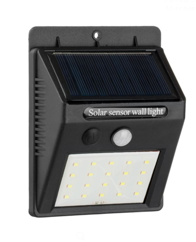Felinare, stalpi si lampi solare - Aplica solara proiector LED cu senzor de miscare, 3 functii, 10x12x5 cm