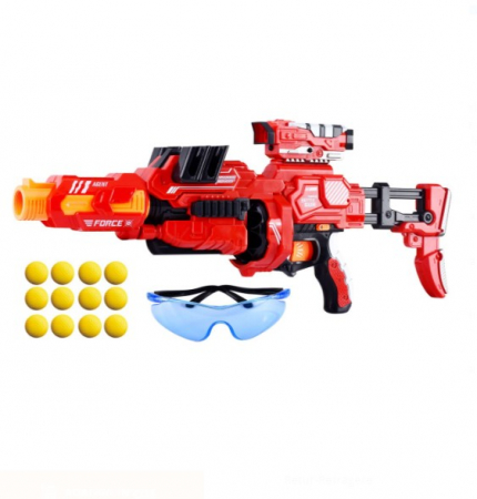 Jocuri si articole copii - Arma Shooter Blaze Storm cu mingi de spuma si ochelari