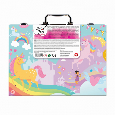 ART CASE SET DE DESEN DELUXE CU 100 DE ACCESORII UNICORN [7]