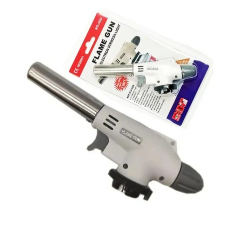 Articole Bucatarie - Arzator reincarcabil si portabil pentru flambat, alb,18 cm