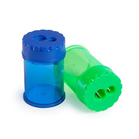Papetarie & Birotica - Ascutitoare creioane dubla plastic cu container pentru creione 6 si 8 mm