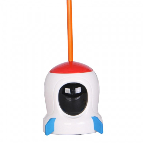 Ascutitoare electrica pentru creioane, alimentare 4 baterii AA neincluse, 1 orificiu, 6-8mm, plastic, alb [1]
