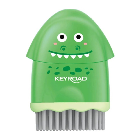 Ascutitoare simpla Keyroad, 1 orificiu, plastic, cu radiera, cu rezervor, cu periuta. diverse culori [2]