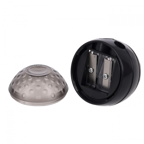 Ascuțitoare Strigo 2 orificii, cu gumă și capac – culori diverse [1]