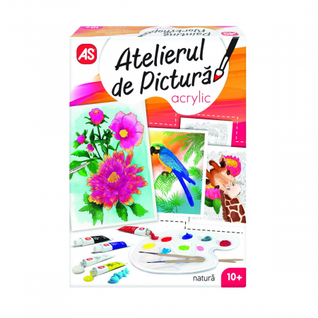 Jocuri si Jucarii Educative - Atelier de pictura acrylic mini natura