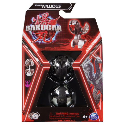 Jocuri si articole copii - BAKUGAN CORE PACHET DE BAZA TITANIUM NILLIOUS