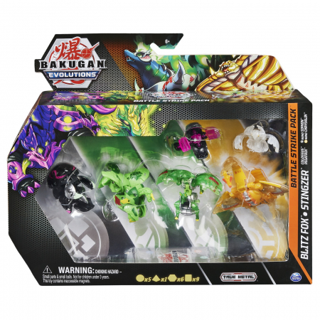 Jocuri si articole copii - Bakugan s4 pachet starter 4 piese blitz fox