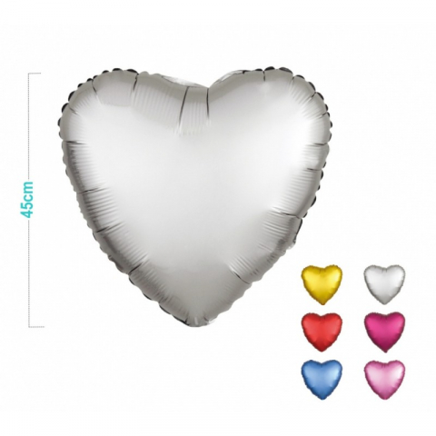 Articole pentru Petrecere - Baloane din Folie PartyGo Inimi, 45cm, Diverse Culori