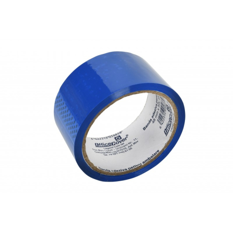 Bandă adezivă Office Cover pentru ambalare, 48 mm x 50 yarzi, albastră [2]