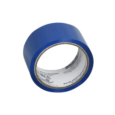 Bandă adezivă Office Cover pentru ambalare, 48 mm x 50 yarzi, albastră [1]
