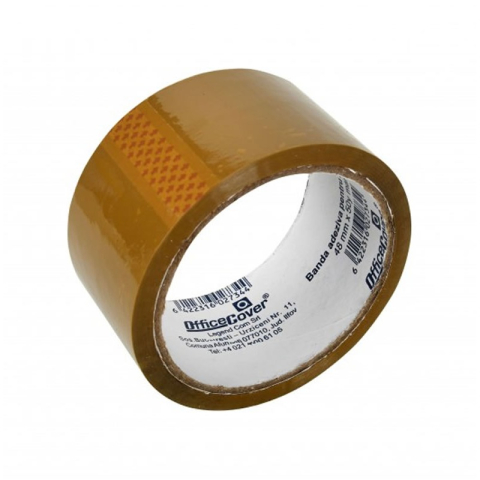 Papetarie & Birotica - Bandă adezivă Office Cover pentru ambalare, 48 mm x 50 yarzi, maro, acrilică