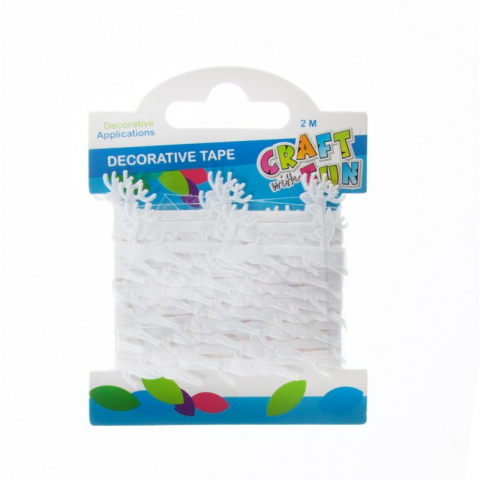 Produse art & craft-Lucru manual - Banda decorativa pentru activitati crafts cu reni,plastic,2.5 cm x 2 m