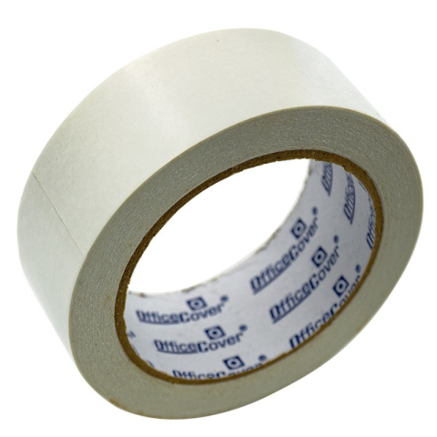 Dispenser banda adeziva - Bandă dublu adezivă Office Cover, 38 mm x 25 m, transparentă, acrilică