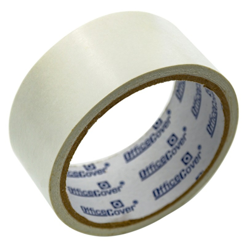 Dispenser banda adeziva - Bandă dublu adezivă Office Cover, 40 mm x 7 m, transparentă, acrilică