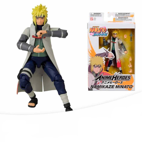 BANDAI FIGURINA ANIME HEROES NARUTO SHIPPUDEN NAMIKAZE MINATO 17CM [7]