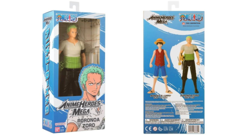 BANDAI FIGURINE ANIME HEROES MEGA ONE PIECE RORONOA ZORO 30CM [1]