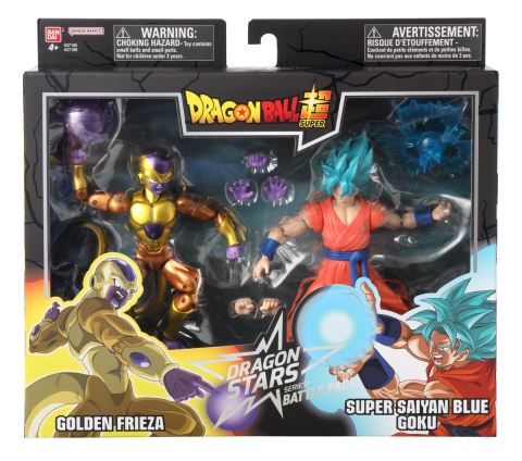 Jocuri de Rol - BANDAI SET 2 FIGURINE DRAGON BALL DRAGON STARS BATTLE PACK GOLDEN FRIEZA SI SUPER SAIYAN BLUE GOKU