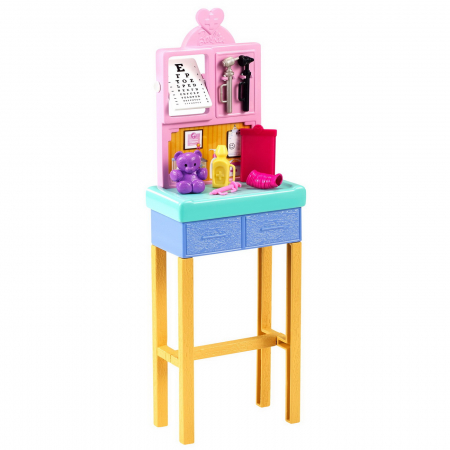 Barbie Cariere Set cu Papusa Doctor Pediatru Șatenă [7]