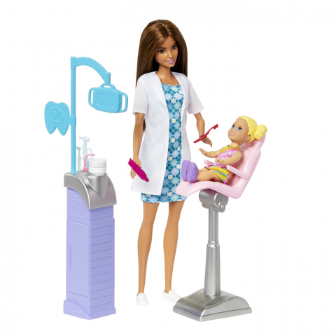 BARBIE CARIERE SET MOBILIER CU PAPUSA DOCTOR STOMATOLOG SATENA [3]