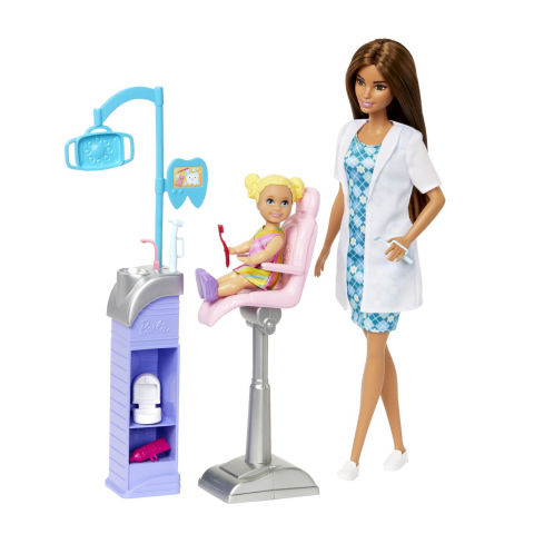 BARBIE CARIERE SET MOBILIER CU PAPUSA DOCTOR STOMATOLOG SATENA [2]
