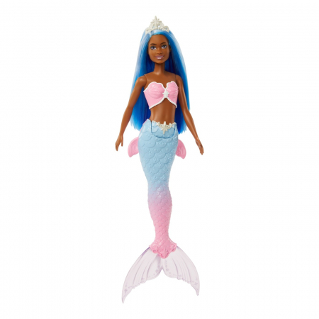 Barbie dreamtopia papusa sirena cu par albastru si coada albastra [1]