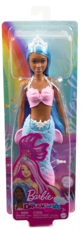 Papusi & accesorii - Barbie dreamtopia papusa sirena cu par albastru si coada albastra
