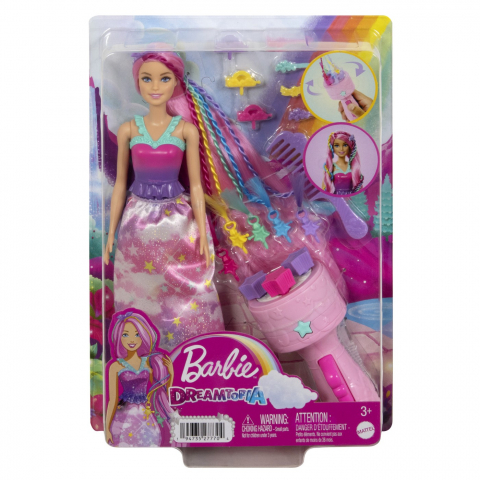 Papusi & accesorii - Barbie Dreamtropia Papusa Cu Aparat De Coafat