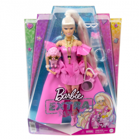 Jocuri si articole copii - Barbie Extra - Papusa Barbie Blondă Fancy 
