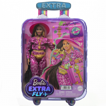 Jocuri si articole copii - Barbie Extra Fly - Papușa Barbie Brunetă în Safari 
