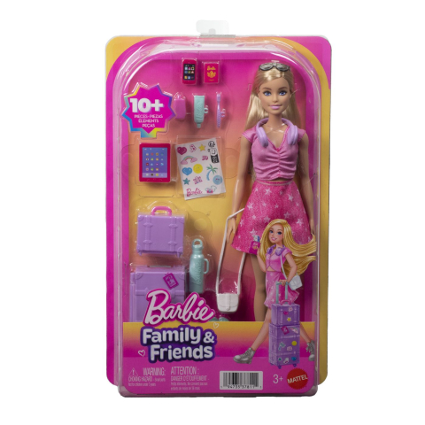 Jocuri si articole copii - BARBIE FAMILY AND FRIENDS SET DE CALATORIE