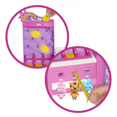 BARBIE MYSTERIES DETECTIVI PE PLAJA SET CABINA DE JOCURI SI PAPUSA BARBIE MALIBU CU ACCESORII [6]