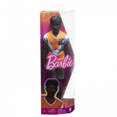 Papusi & accesorii - Barbie Papusa Baiat Fashionistas Brunet Cu Tricou Portocaliu