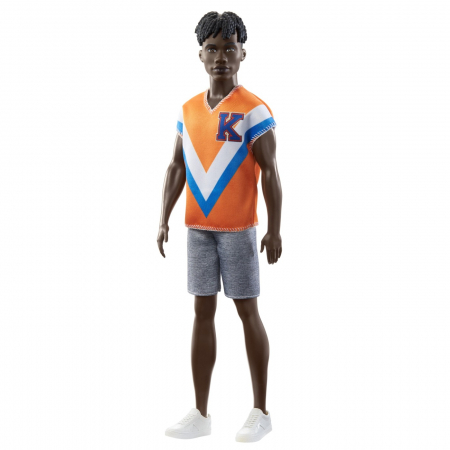 Barbie Papușă Băiat Fashionistas Brunet cu Tricou Portocaliu  [1]