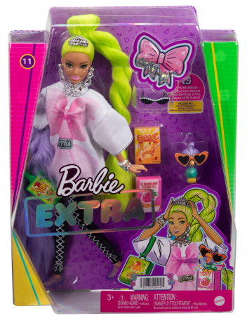 Jocuri si articole copii - Barbie Papusa Extra cu Par Verde Neon 