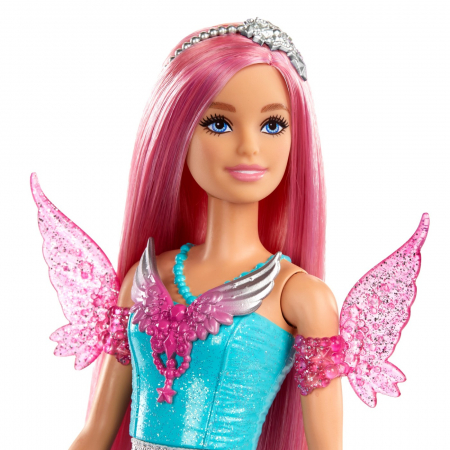 Barbie - Papușa Barbie Zână cu Rochie Albastră  [5]