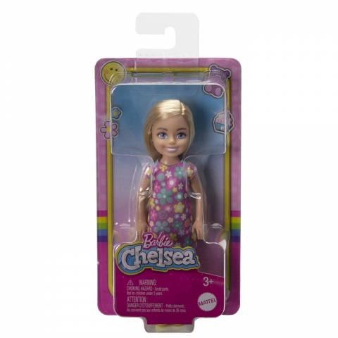 Papusi & accesorii - Barbie Papusa Chelsea Blonda Cu Rochita Cu Flori