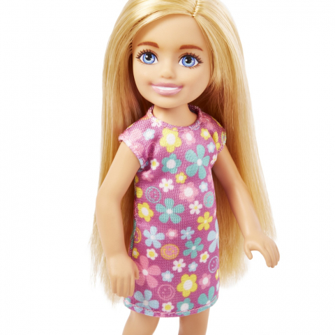 Barbie Papusa Chelsea Blonda Cu Rochita Cu Flori [4]