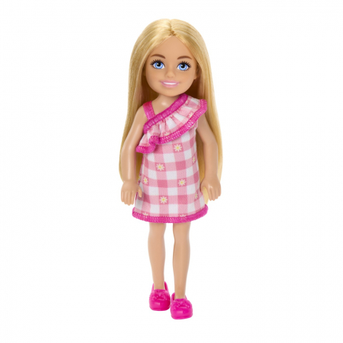 BARBIE PAPUSA CHELSEA BLONDA CU ROCHITA ROZ IN CAROURI [1]