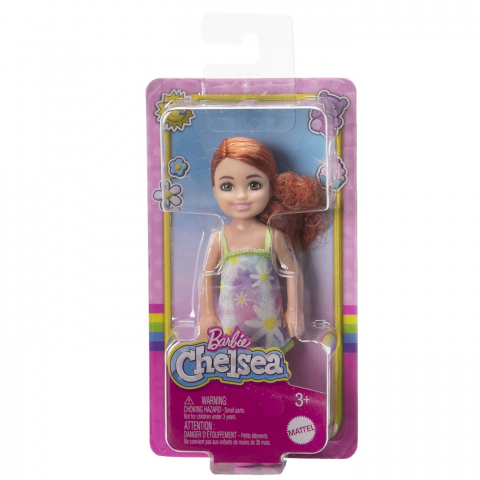 Papusi & accesorii - Barbie Papusa Chelsea Roscata Cu Rochita Cu Flori
