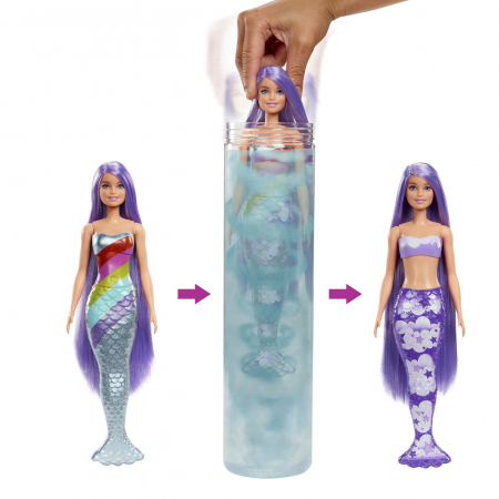 Barbie Papusa Descopera Culoarea Sirenele Curcubeu  [5]