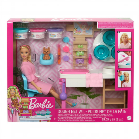 Jocuri si articole copii - Barbie set de joaca o zi la salonul spa