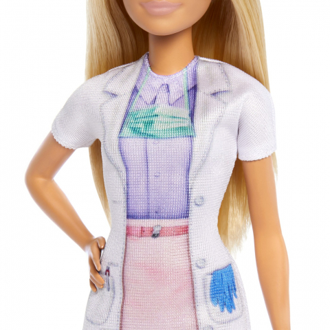 BARBIE SET DE JOACA PAPUSA BARBIE BLONDA FACE CARIERA STOMATOLOG [4]
