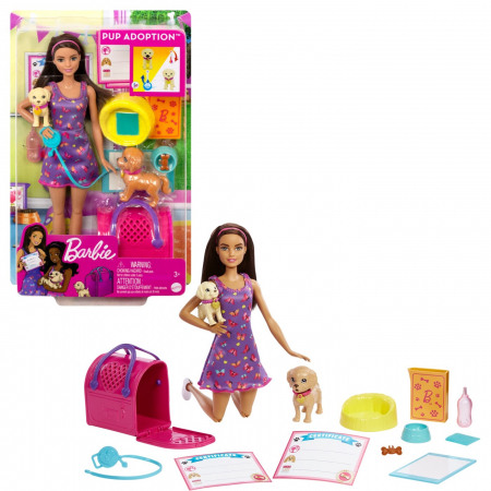 Barbie set papusa barbie pup adoption [8]