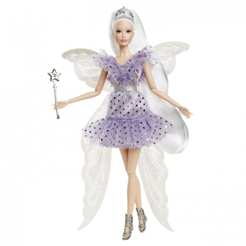 BARBIE SIGNATURE PAPUSA BARBIE ZANA MASELUTA CU ARIPI DE ZANA BAGHETA SI GEANTA [7]